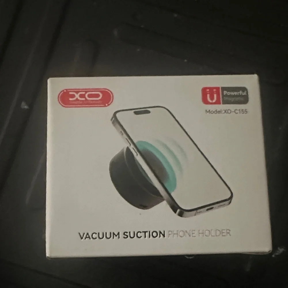 CO Black Vacuum Suction Phone Mount